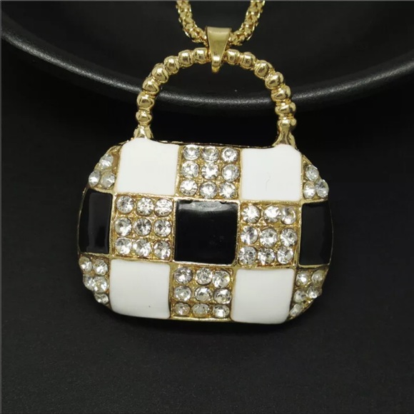 Betsey Johnson Handbag Pendant Chain Necklace - Picture 4 of 8